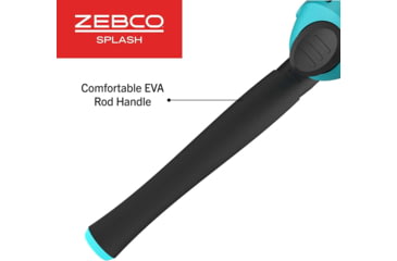 Image of Zebco Splash Combo Spincast, On 6ft 2 Piece Rod, 4 Pack Asstmnt, 2 Blue / 2 Purp, BRSSPLASHSC602M