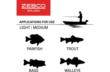 Image of Zebco Splash Combo Spincast, On 6ft 2 Piece Rod, 4 Pack Asstmnt, 2 Blue / 2 Purp, BRSSPLASHSC602M