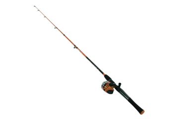 Image of Zebco Splash Spincast Combo Rod, 6ft, Medium, Moderate, 2 Pieces, Orange, SPLORSC602MB.NS4