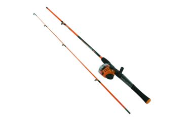 Image of Zebco SPLASH ORANGE 6' 2PC MED SC COMBOw/10# SPLORSC602M.10.NS4