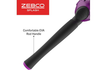 Image of Zebco Splash Spincast Combo, 2 Piece, 6 ft, Purple, SPLPRSC602MB.NS4