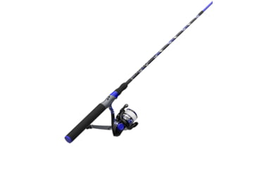 Image of Zebco Splash Spinning Reel and Rod Combo, 6ft 2-PC Fiberglass Rod, Medium-Light, Moderate, SZ 20 Reel, 5.2-1 Ratio, 2-Bearings, All Metal Gears, Z-Splash Blue, SPLZFB20602ML.NS4