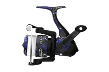 Image of Zebco Splash Spinning Reel and Rod Combo, 6ft 2-PC Fiberglass Rod, Medium-Light, Moderate, SZ 20 Reel, 5.2-1 Ratio, 2-Bearings, All Metal Gears, Z-Splash Blue, SPLZFB20602ML.NS4