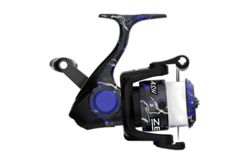 Image of Zebco Splash Spinning Reel and Rod Combo, 6ft 2-PC Fiberglass Rod, Medium-Light, Moderate, SZ 20 Reel, 5.2-1 Ratio, 2-Bearings, All Metal Gears, Z-Splash Blue, SPLZFB20602ML.NS4