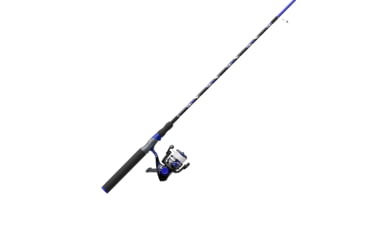 Image of Zebco Splash Spinning Reel and Rod Combo, 6ft 2-PC Fiberglass Rod, Medium-Light, Moderate, SZ 20 Reel, 5.2-1 Ratio, 2-Bearings, All Metal Gears, Z-Splash Blue, SPLZFB20602ML.NS4
