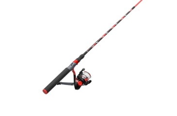 Image of Zebco Splash Spinning Reel and Rod Combo, 6ft 2-PC Fiberglass Rod, Medium-Light, Moderate, SZ 20 Reel, 5.2-1 Ratio, 2-Bearings, All Metal Gears, Z-Splash Red, SPLZFR20602ML.NS4