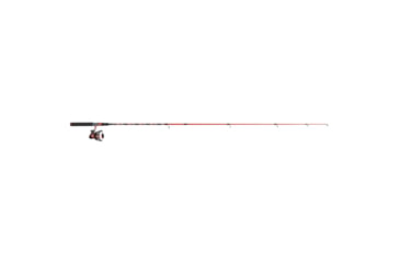 Image of Zebco Splash Spinning Reel and Rod Combo, 6ft 2-PC Fiberglass Rod, Medium-Light, Moderate, SZ 20 Reel, 5.2-1 Ratio, 2-Bearings, All Metal Gears, Z-Splash Red, SPLZFR20602ML.NS4