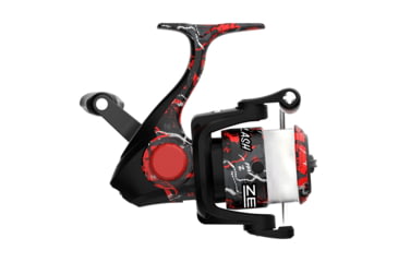 Image of Zebco Splash Spinning Reel and Rod Combo, 6ft 2-PC Fiberglass Rod, Medium-Light, Moderate, SZ 20 Reel, 5.2-1 Ratio, 2-Bearings, All Metal Gears, Z-Splash Red, SPLZFR20602ML.NS4