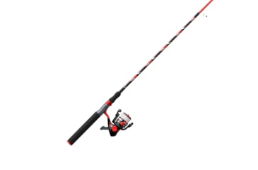 Image of Zebco Splash Spinning Reel and Rod Combo, 6ft 2-PC Fiberglass Rod, Medium-Light, Moderate, SZ 20 Reel, 5.2-1 Ratio, 2-Bearings, All Metal Gears, Z-Splash Red, SPLZFR20602ML.NS4
