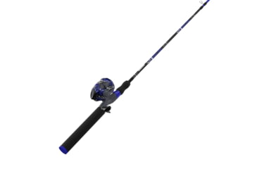 Image of Zebco Splash Spincast Reel and Rod Combo, 6ft 1-PC Fiberglass Rod, Medium, Moderate, SZ 20 Reel, Ball Bearing System, All Metal Gears, Z-Splash Blue, SPLZFBSC602M.NS4