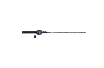 Image of Zebco Splash Spincast Reel and Rod Combo, 6ft 1-PC Fiberglass Rod, Medium, Moderate, SZ 20 Reel, Ball Bearing System, All Metal Gears, Z-Splash Blue, SPLZFBSC602M.NS4