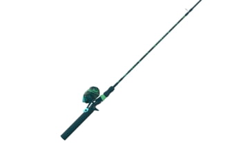 Image of Zebco Splash Spincast Reel and Rod Combo, 6ft 2-PC Fiberglass Rod, Medium, Moderate, SZ 20 Reel, Ball Bearing System, All Metal Gears, Grunge Green, SPLGRGSC602M.NS4