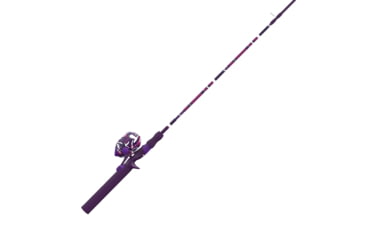 Image of Zebco Splash Spincast Reel and Rod Combo, 6ft 1-PC Fiberglass Rod, Medium, Moderate, SZ 20 Reel, Ball Bearing System, All Metal Gears, Tidepool Purple, SPLTPPSC602M.NS4