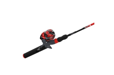 Image of Zebco Splash Spincast Reel and Rod Combo, 6ft 1-PC Fiberglass Rod, Medium, Moderate, SZ 20 Reel, Ball Bearing System, All Metal Gears, Z-Splash Red, SPLZFRSC602M.NS4