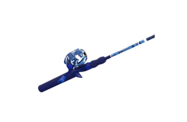 Image of Zebco Splash Spincast Reel and Rod Combo, 6ft 1-PC Fiberglass Rod, Medium, Moderate, SZ 20 Reel, Ball Bearing System, All Metal Gears, Tidepool Blue, SPLTPBSC602M.NS4