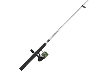 Image of Zebco Stinger Spinning Reel and Rod Combo, 5ft 6in 2-PC Fiberglass Pole, EVA Rod Handle, SZ 10 Reel, Changeable Righ/Left Retrieve, Silver/Black, SSP10562LA.NS3