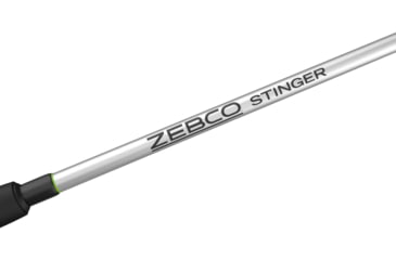 Image of Zebco Stinger Spinning Reel and Rod Combo, 7ft 2-PC Fiberglass Pole, EVA Rod Handle, SZ 50 Reel, Changeable Righ/Left Retrieve, Built-In Hook Keeper, Silver/Black, SSP50702MHA.NS3