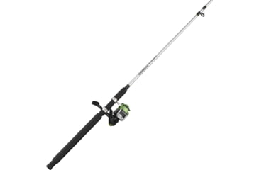 Image of Zebco Stinger Spinning Reel and Rod Combo, 7ft 2-PC Fiberglass Pole, EVA Rod Handle, SZ 50 Reel, Changeable Righ/Left Retrieve, Built-In Hook Keeper, Silver/Black, SSP50702MHA.NS3