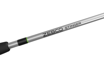 Image of Zebco Stinger Spinning Reel and Rod Combo, 6ft 6in 2-PC Fiberglass Pole, EVA Rod Handle, SZ 20 Reel, Changeable Righ/Left Retrieve, Silver/Black, SSP20662MA.NS3