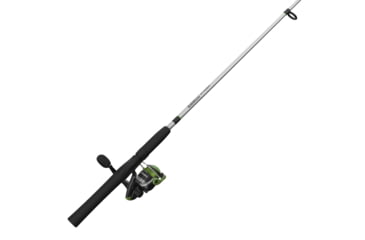 Image of Zebco Stinger Spinning Reel and Rod Combo, 6ft 6in 2-PC Fiberglass Pole, EVA Rod Handle, SZ 30 Reel, Changeable Righ/Left Retrieve, Silver/Black, SSP30662MA.NS3