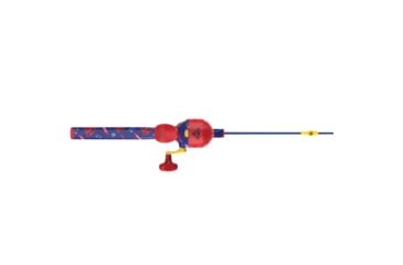 Image of Zebco Youth Wonder Woman Floating Spincast Reel and Rod Combo, 29in Fiberglass Rod, Light, Moderate, SZ 20 Reel, RH Retrieve, Pre-Spooled w/ 6lb Line, Pink, YFCWWOMAN.FB6