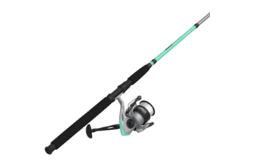 Image of Zebco Ready Tackle Srf/Pier 60sz 8 ft Spinning Combo with Eagle Claw Tackle, 2 Pieces