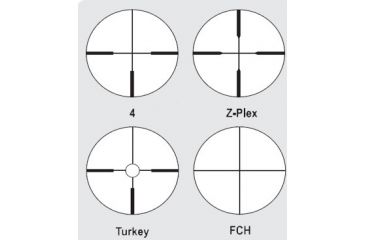 Image of Available Reticles for Zeiss 3-9x40 Conquest Shotgun Rifle Scopes