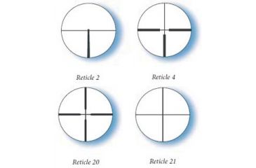 Image of Available Reticles for Zeiss 4x32 50YD Parallax Conquest Rifle Scope