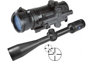 Image of Zeiss Conquest HD5 2-10X42 Rifle Scope w/ Plex Reticle with Armasight Co-mr-sd Night Vision Medium Range Clip-on System Standard Definition Generation 2+ and adapter 3