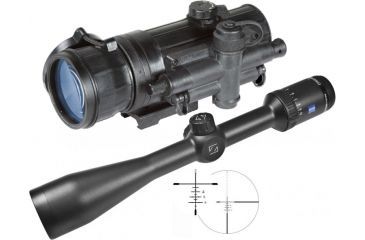 Image of Zeiss Conquest HD5 2-10X42 Rifle Scope w/ Rz600 Reticle with Armasight Co-mr-sd Night Vision Medium Range Clip-on System Standard Definition Generation 2+ and adapter 3