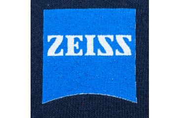 Image of Zeiss Gear Long Sleeve T-Shirt Carl Zeiss on Sleeve, Logo on Front Left Chest, Blue, Large