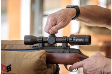 Image of Zeiss V3 Rimfire 2.5-8x35mm 1in Tube Rifle Scope w/Capped Turrets, Second Focal Plane, XRR Reticle, Black, 522703-9884-000
