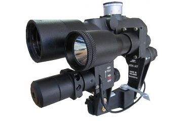 Image of Zenit PK-A Military Red Dot Rifle Scope, Laser, Tactical Light - SVD Mount, Black, GSPKASVDKPK