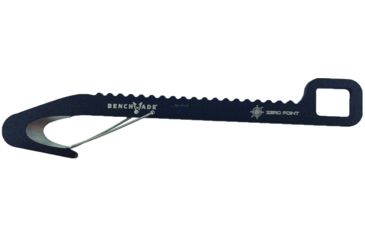 Image of Zero Point Bale Hook Fixed Blade Knife w/Sheath, 0.5in, Black, ZPHOOK102BK