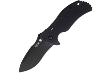 Image of Zero Tolerance Linerlock A/O Tritium Folding Knife, 3.25 black DLC coated CPM S30V stainless blade, Black G10 handle with Tritium insert, ZT0350TS