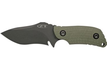 Image of Zero Tolerance Strider Fixed Blade Knife, 4.25in, Green, G10 Handle ZT0121