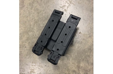 Image of Zero9 Body Cam Case Holster, Watchguard Vista, Molle Loks, Plain Black, Z9-2009-BLK-MLK
