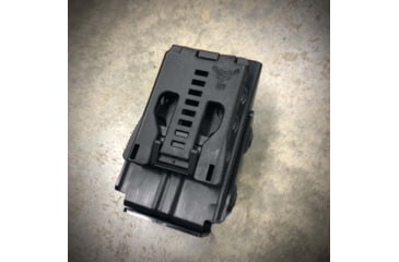 Image of Zero9 Double Mag Case Holster, Glock 9mm/.40ACP, Molle Loks, Plain Black, Z9-4005-BLK-MLK