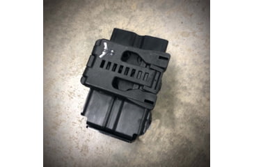 Image of Zero9 Double Mag Case Holster, Glock 9mm/.40ACP, Molle Loks, Plain Black, Z9-4005-BLK-MLK
