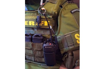 Image of Zero9 Portable Radio Case Holster, NX-5000 All Batteries, Tek-Lok, Plain Black, Z9-5010-BLK-TEK