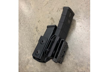 Image of Zero9 Rifle Pistol Combo Holster, Glock .45 ACP, Molle Loks, Plain Black, Z9-4021-BLK-MLK