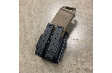 Image of Zero9 Rifle Pistol Combo Holster, Glock .45 ACP, Molle Loks, Plain Black, Z9-4021-BLK-MLK