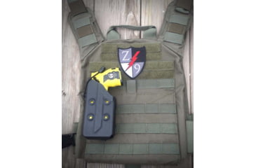 Image of Zero9 TASER Case Holster, Taser 7, Molle Loks, Plain Black, Z9-2015-BLK-MLK