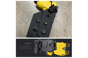 Image of Zero9 TASER Case Holster, Taser 7, Molle Loks, Plain Black, Z9-2015-BLK-MLK