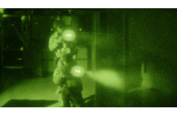 Image of ZeroBlindSpot 0BS-2 IR + White Rechargeable LED Weapon Light, Black, Small, 0002