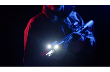 Image of ZeroBlindSpot 0BS-2 IR + White Rechargeable LED Weapon Light, Black, Small, 0002