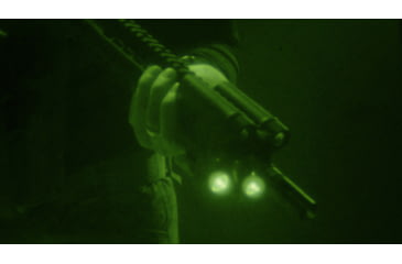 Image of ZeroBlindSpot 0BS-2 IR + White Rechargeable LED Weapon Light, Black, Small, 0002