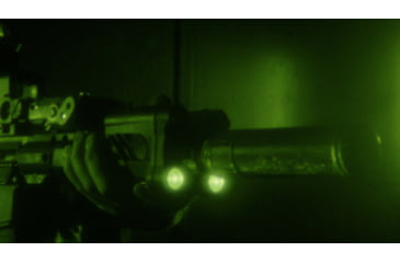 Image of ZeroBlindSpot 0BS-2 IR + White Rechargeable LED Weapon Light, Black, Small, 0002