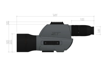 Image of ZeroTech Optics Trace Advanced 20-60x80mm, 41mm, First Focal Plane, OSR Reticle, MRAD, Black/Grey, TR206080F