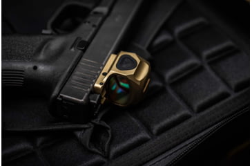 Image of ZeroTech Optics Trace H.A.L.O 1x28mm Enclosed Micro Reflex Red Dot Sight, 3 MOA Dot, Flat Dark Earth, TRAE28-FDE